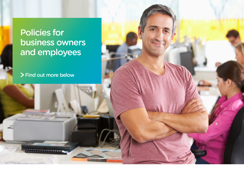 Successful Business owner with employee insurance plans